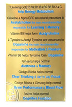 Load image into Gallery viewer, IQ1 Memory Plus Learning - Feel Sharp - Clarity & Concentration - Cognition & Study Aid