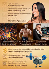 Load image into Gallery viewer, Energise-X Drink &amp; Sublingual Powder, NAD+ NMN CoQ10 Vitamins - Increase Energy, Reduce Fatigue - Anti-Ageing

