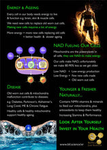 Load image into Gallery viewer, FEEL ALIVE - NMN-XR:  NMN Resveratrol + All Vitamins &amp; Minerals, Anti-Ageing, Energy, Virility &amp; Fertility, Peri &amp; Menopause Support - unisex
