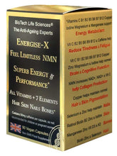 Load image into Gallery viewer, Energise-X NMN: Genius &amp; Feel Limitless pills - Maximum Physical Energy &amp; Mental Performance - All Vitamins &amp; Minerals

