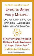 Load image into Gallery viewer, Vitamins &amp; Minerals - Energise Super - World's Strongest Multivitamin &amp; Mineral Supplement
