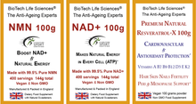 Load image into Gallery viewer, NAD+ NMN Resveratrol Drink &amp; Sublingual Powder - Pharmaceutical Purity >99.5
