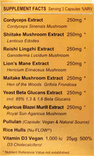 Load image into Gallery viewer, Immune 3 - Magnificent Mushrooms: Heart Brain Function + Vit D3 Beta Glucans &amp; Adaptogens
