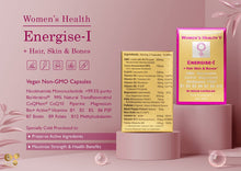 Load image into Gallery viewer, Women's Health - Hair, Skin, Nails, Bones &amp; Energy Supplement - Energise 1 Womens Health BioTech Life Sciences 
